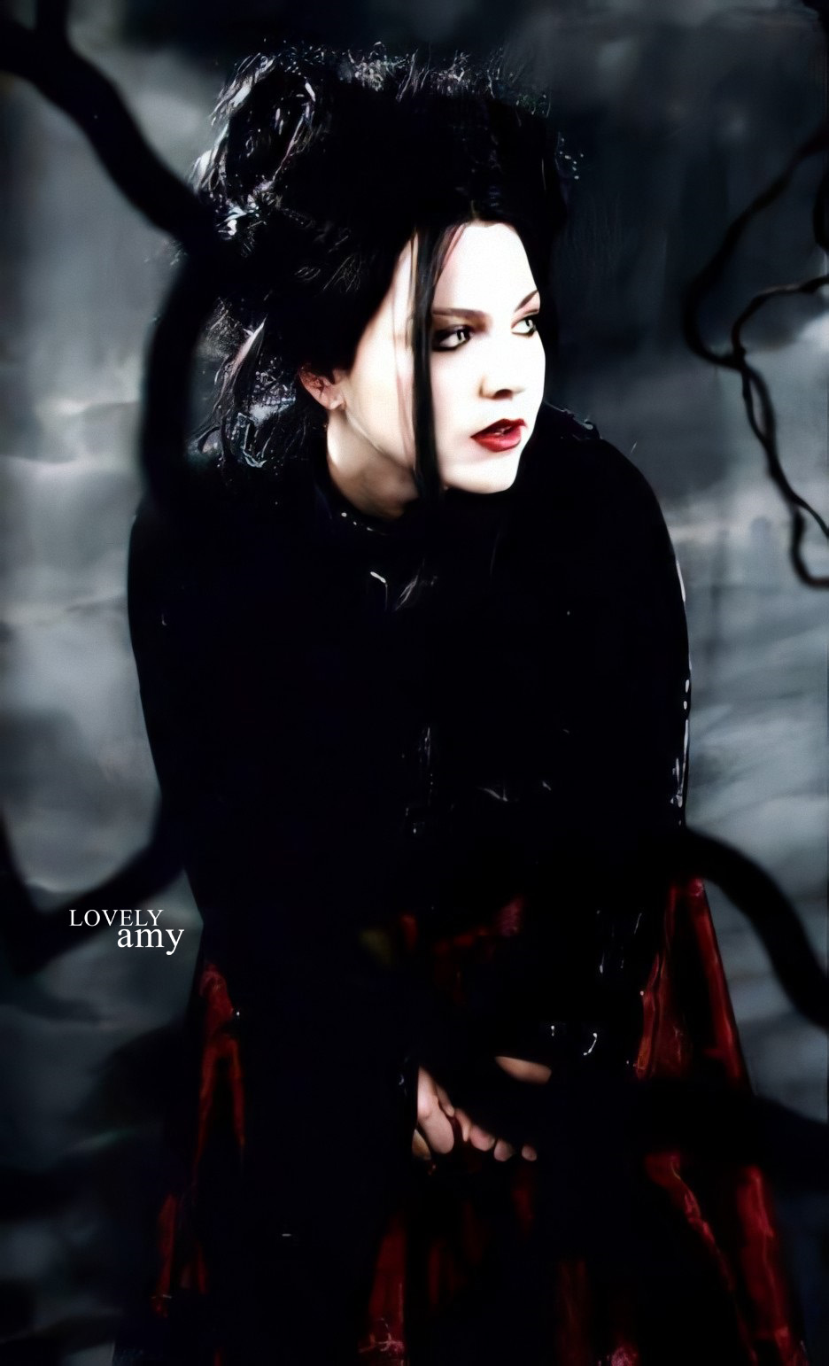 936x1542
Keywords: amy lee;photoshoot;the open door;black and white;butterfly